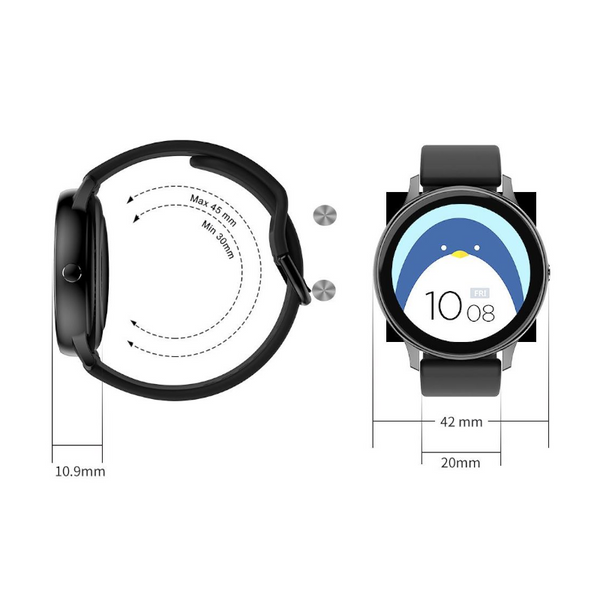 Dt88 Pro Waterproof Bluetooth Monitor Heart Rate Ecg Blood Pressure Silicone Band Smart Watch