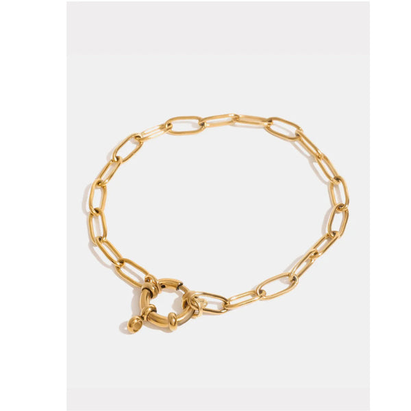 18K Gold Plated Stainless Steel Chain Bracelet Luxurious Women Fashion Jewelry Bracelets