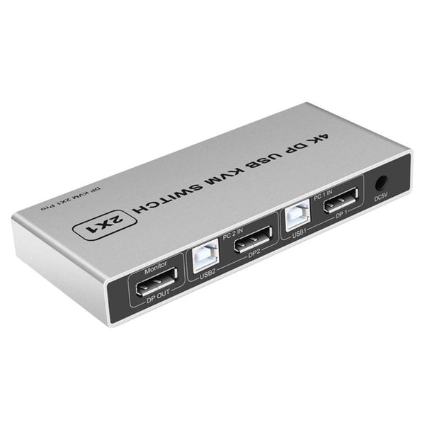 Dual Port 4K Or 8K Displayport Kvm Switch Usb 144Hz Dp Switcher 4Kx2k60hz 2K144hz In Out Kvm Switches