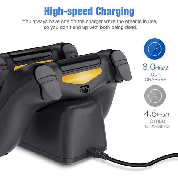 Gaming Dual Usb Controller Charger For Ps4 Charging Dock Playstation With Led Indicator Sony / Pro Slim Chargers & Charging Docks