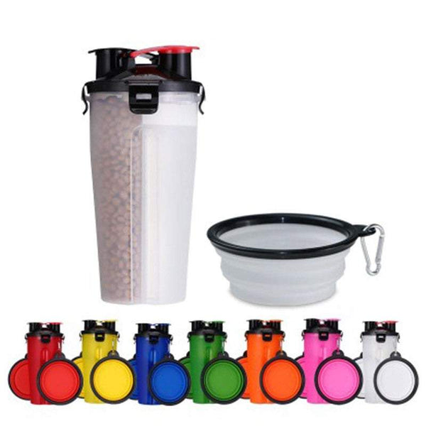 Pet Bowls Feeders Dog Food Container With Water Storage Foldable Random Dishes Feeders & Fountains