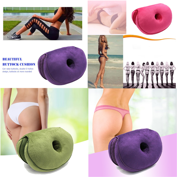 Dual Comfort Memory Foam Orthopedic Posture Correcting Pelvis Hip Lift Sitting Seat Cushion Seat & Posture Cushions