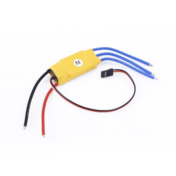 Durable 30A Electronic Brushless Motor Speed Controller Esc Yellow Cables & Adapters