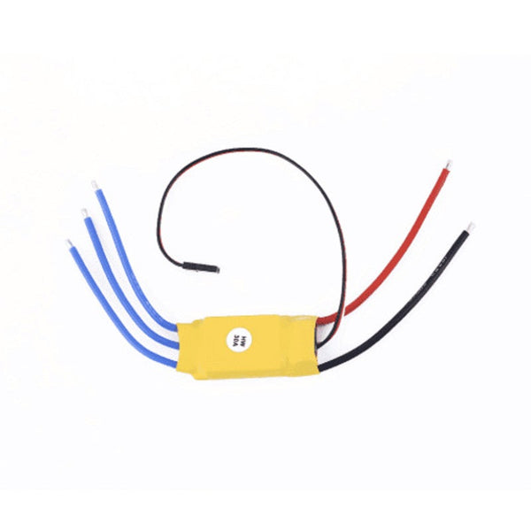 Durable 30A Electronic Brushless Motor Speed Controller Esc Yellow Cables & Adapters