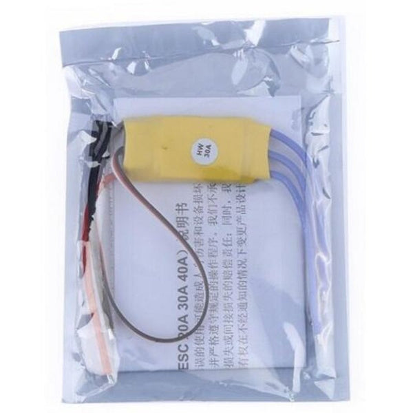 Durable 30A Electronic Brushless Motor Speed Controller Esc Yellow Cables & Adapters