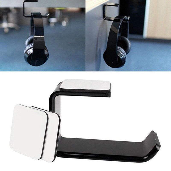 Headsets Universal Headphone Bracket Hanger Under Desk Wall Mounted Headset Holder Hook
