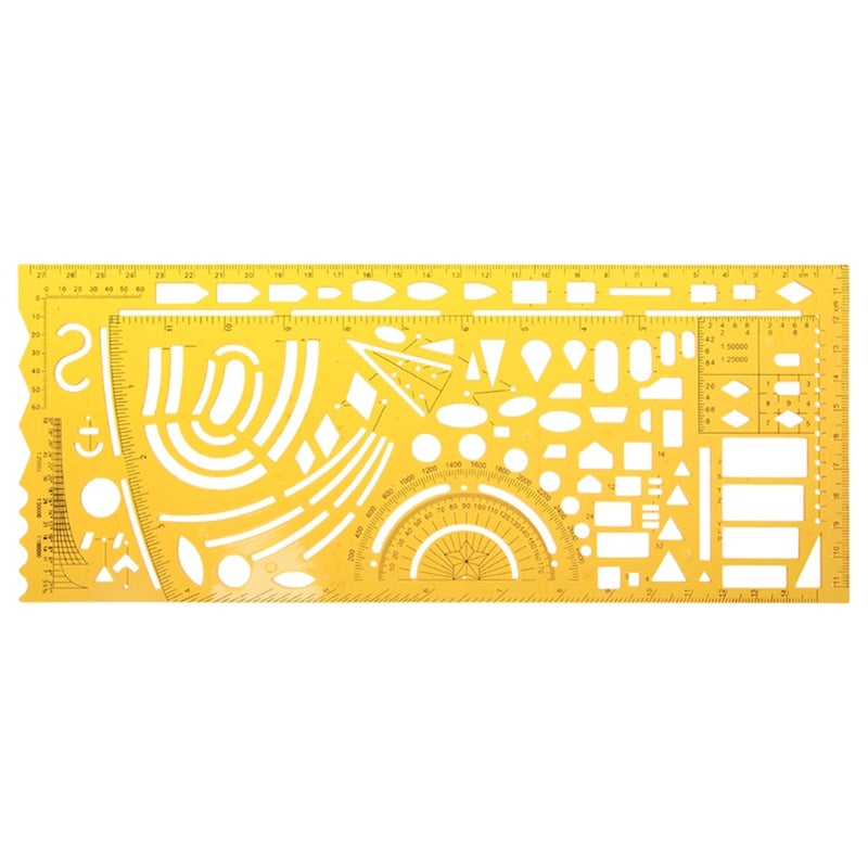Professional Architectural Template Drafting Ruler Stencil Measuring Tool Other Drawing Supplies