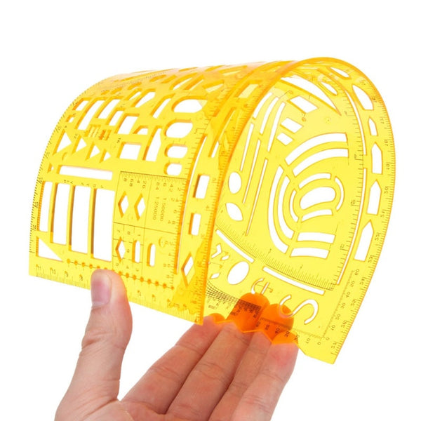 Professional Architectural Template Drafting Ruler Stencil Measuring Tool Other Drawing Supplies