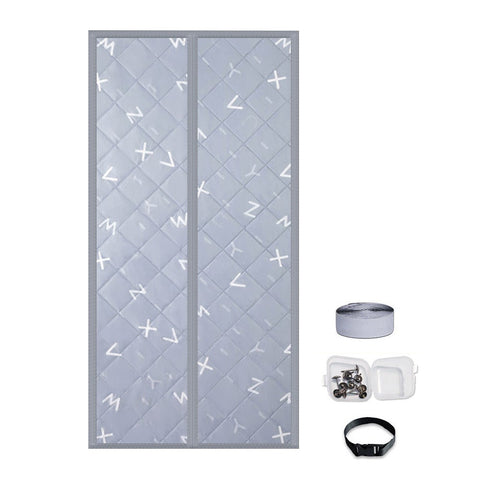 Durable Magnetic Thermal Insulated Door Curtain With Closure Curtains & Drapes