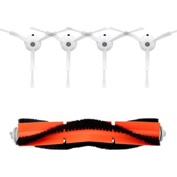 Durable Main Brush Side Brushes Filters For Xiaomi Mijia Robot Vacuum Cleaner Orange