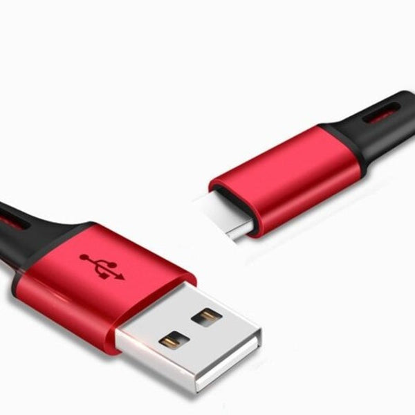 Durable Nice 1.2 M Multi Function 3 In Synchronous Fast Charging Data Cable Lava Red Cables & Adapters