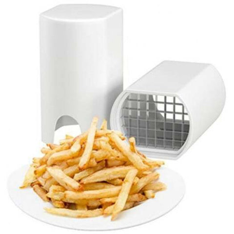 Durable Potato Fries One Step Natural French Fry Vegetable Fruit Cutter Tool White