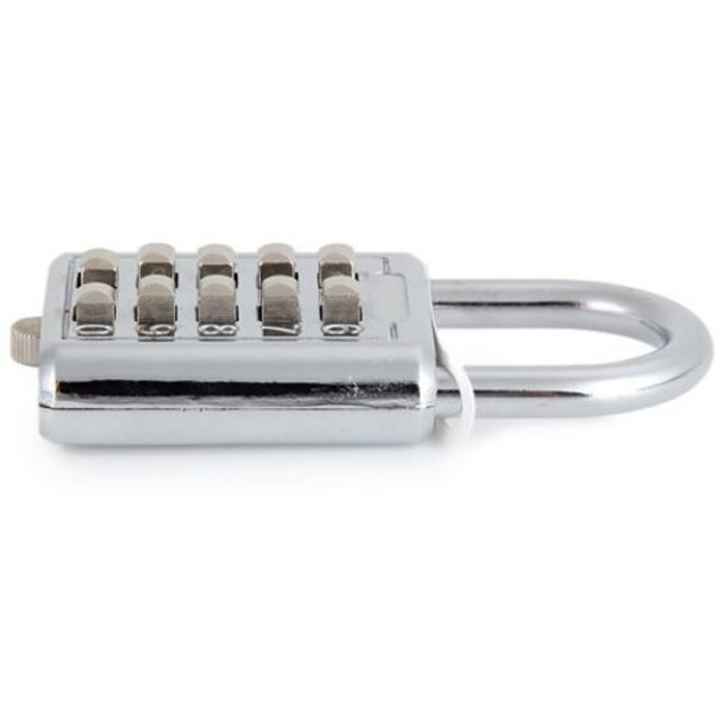 Durable Resettable Ten Number Combination Padlock Push Button Coded ...