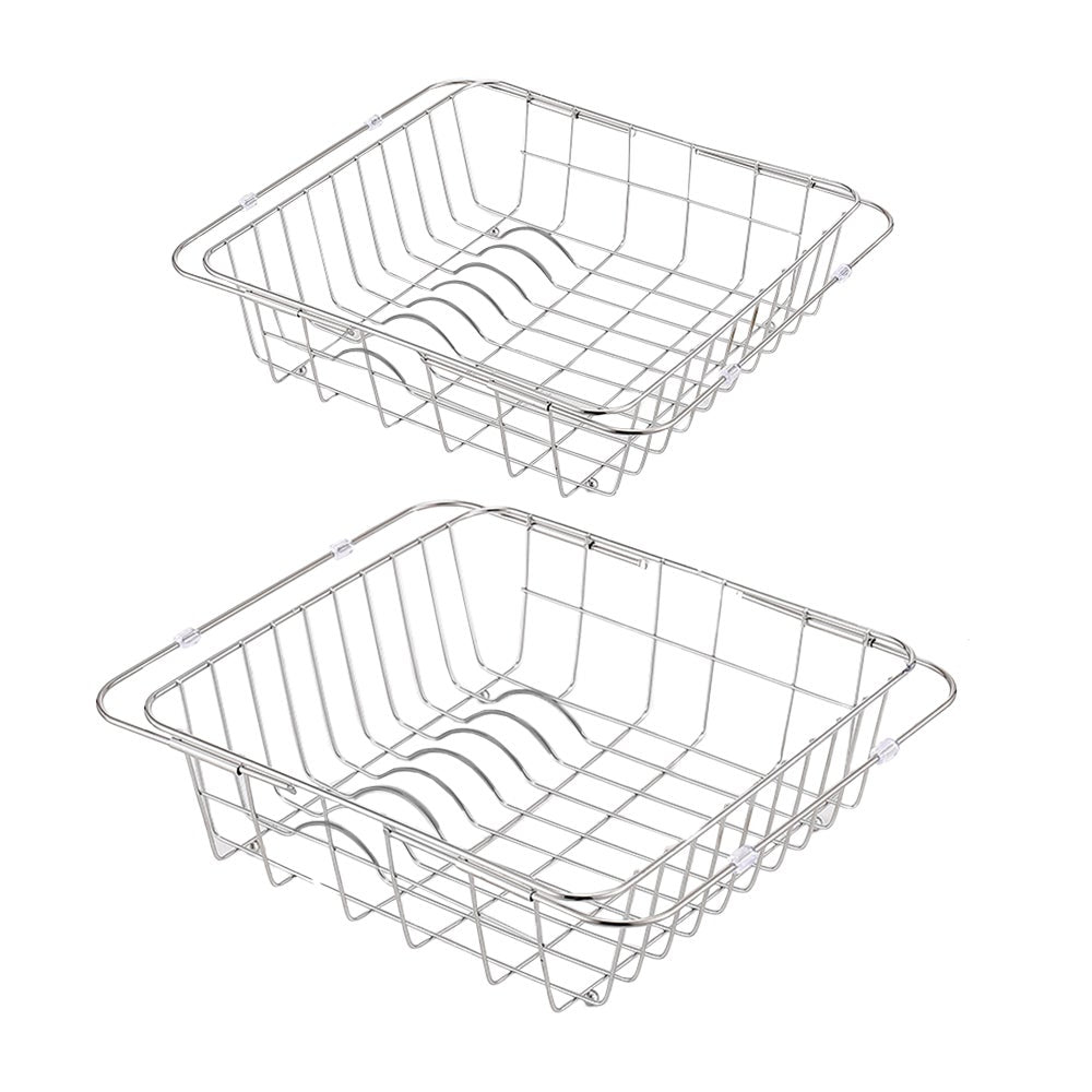 Durable Stainless Steel Kitchen Dish Drying Rack Racks Made Of Sink Organisers