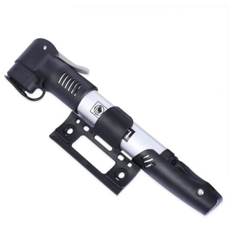 Bicycle Aluminum Alloy Pump Air Tire Inflator Silver And Black Pumps