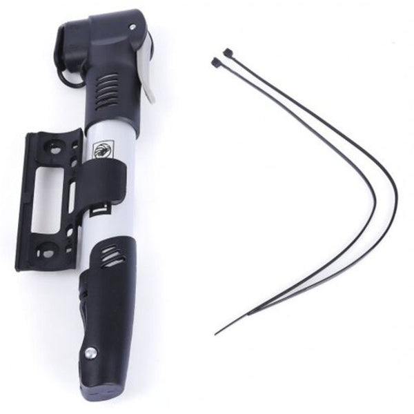 Bicycle Aluminum Alloy Pump Air Tire Inflator Silver And Black Pumps