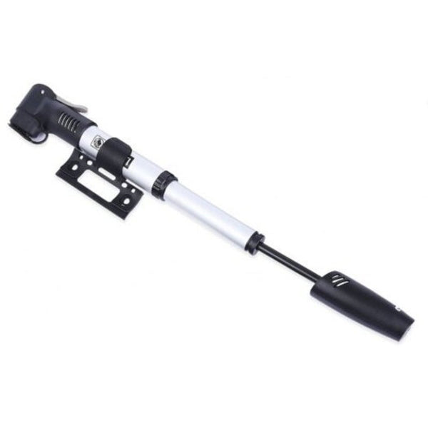 Bicycle Aluminum Alloy Pump Air Tire Inflator Silver And Black Pumps