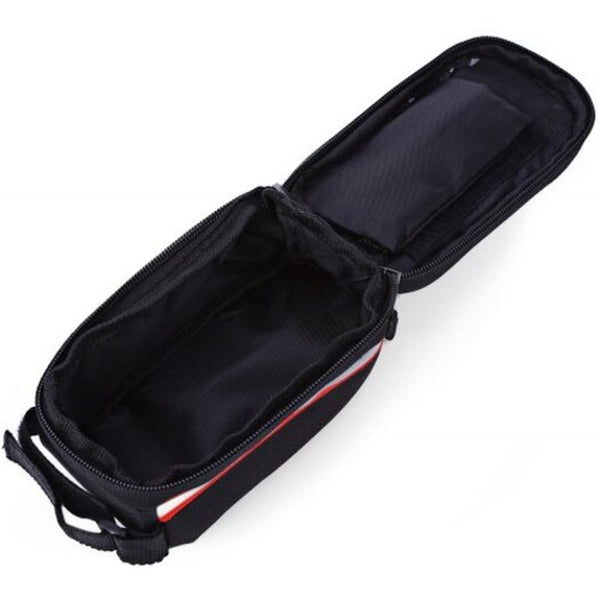 Bicycle Frame Bike Phone Holder Waterproof Bag Case Red