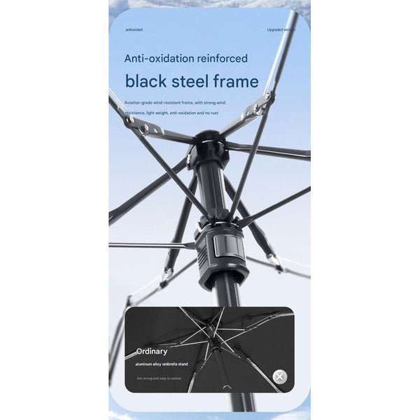 Mini Pocket Umbrella With Matching Crossbody Bag Uv Protection 6 Rib Windproof Design(Green) Umbrellas