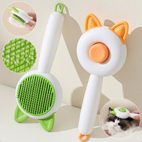 Pet Dog Brush Cat Comb Self Cleaning Hair Remover Grooming Tool For Pets Dog Grooming