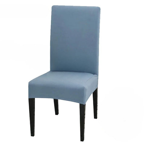 Chair Cover Light Blue Waterproof Elastic Material For Furniture Slipcovers