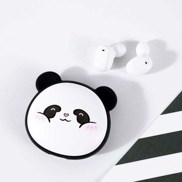 Tws True Wireless Sports Running Bluetooth Random Panda Design Earbuds