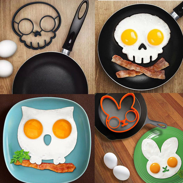 Novelty Fried Egg Breakfast Silicone Cooking Mold Kitchen Gadgets Cooking Utensils