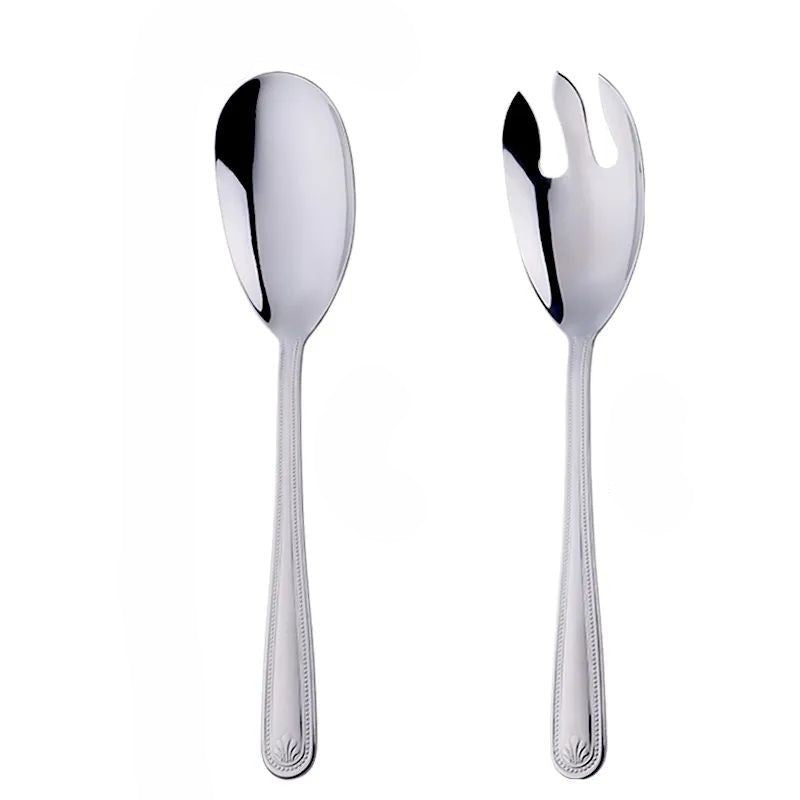Silver Stainless Steel Big Giant Spoon Fork Set Buffet Kitchenware Serving Utensils & Sets