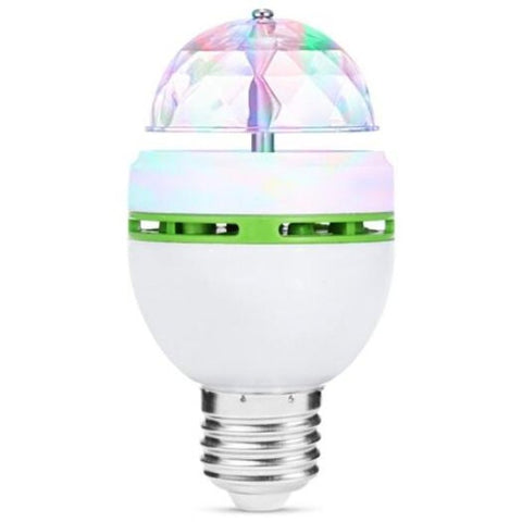 E27 3W Rgb Ac85 260V Rotating Stage Lamp White And Green