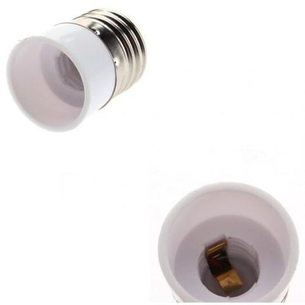E27 To E14 Led Bulbs Lamp Holder Converter White