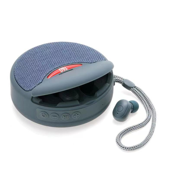 Portable Earphones Headset Bluetooth Speaker Integrated Wireless 3D Stereo Subwoofer Fm Radio