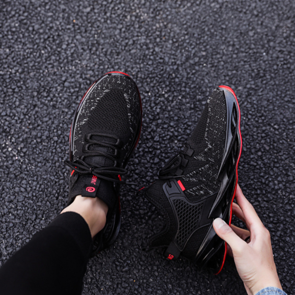 Mens Outdoor Running Breathable Sneakers Unique Design Stylish Beautiful Athletic Shoes