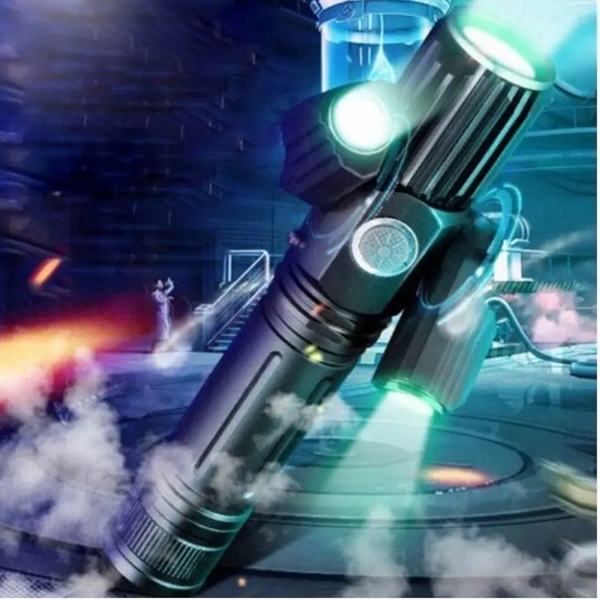 E39 T6 Wide Angle Led Flashlight Black Flashlights