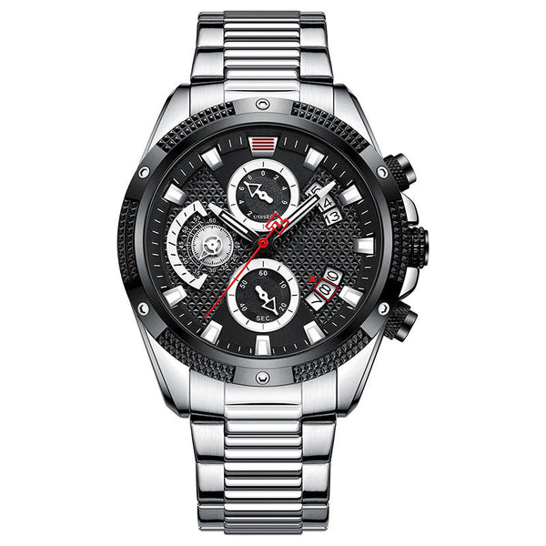 Veile Studios Mens Fashion Sports Waterproof Multifunctional Large Dial Quartz Watch Stylish Watches