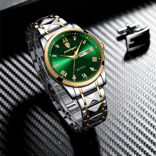 Veile Studios Waterproof Luminous Double Calendar Men's Wrist Watch Jewelry Watches