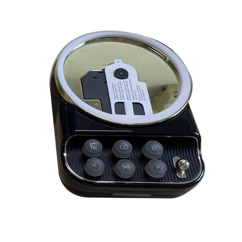 Retro Bluetooth Ambience Light Cd Player Portable Desktop Outdoor Use Audio Docks & Mini Speakers