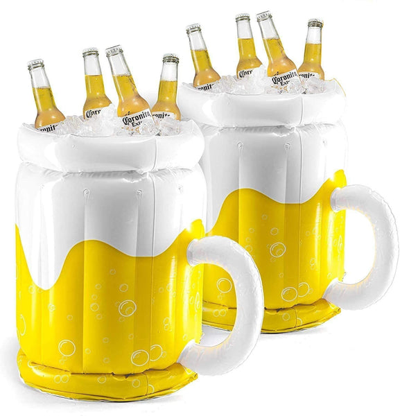 Large Inflatable Beer Mug Cooler Pool Float Drink For Adults Parties Other Party Supplies