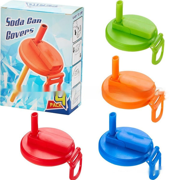 Soda Can Lid Straw Reusable Stopper For Beer Juice Drink Cap Other Kitchen Gadgets