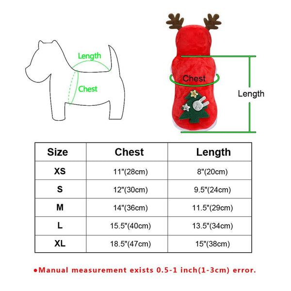 Christmas Dog Coat With Hood Dog Costumes