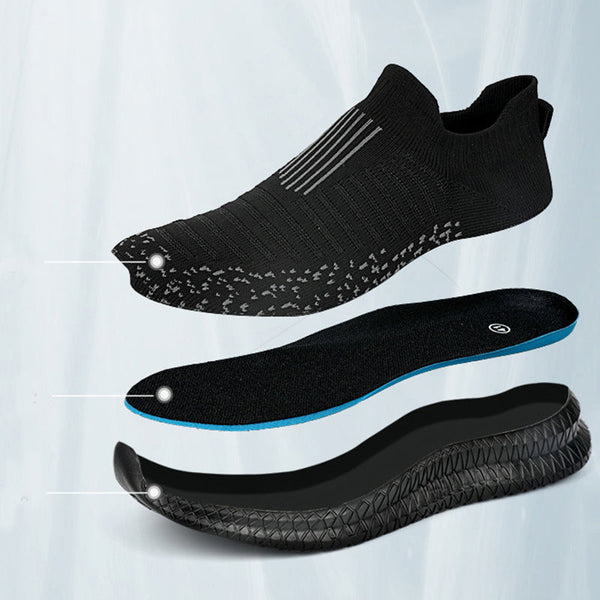 Mesh Sneakers For Men Non Slip Walking Running Shoes Breathable Lightweight Athletic Shoes