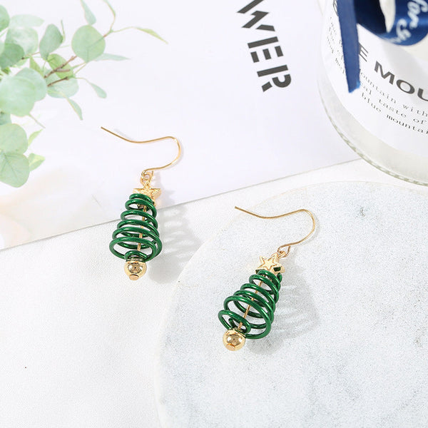 Veile Studios Christmas Tree Star Diy Fashion Jewellery For Women Earrings