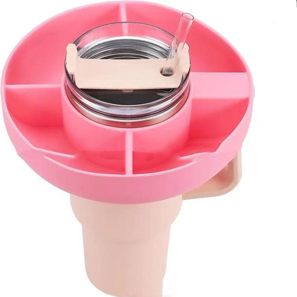 Silicone Snack Cup 40 Oz Reusable Container Compartment Platter Tray Platters