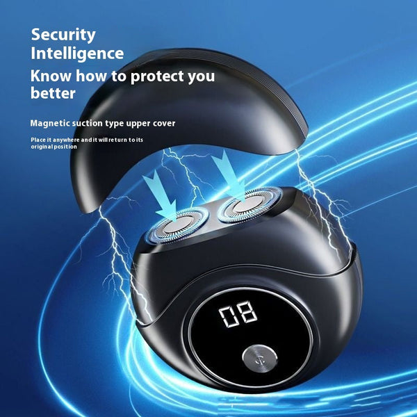 Usb Rechargeable Mini Electric Shaver With Led Display And Fully Washable Design Men's Shavers