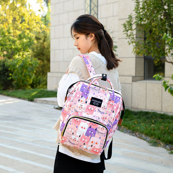 Cute Colourful Multifunctional Backpack Nappy Bag Nappy Bags