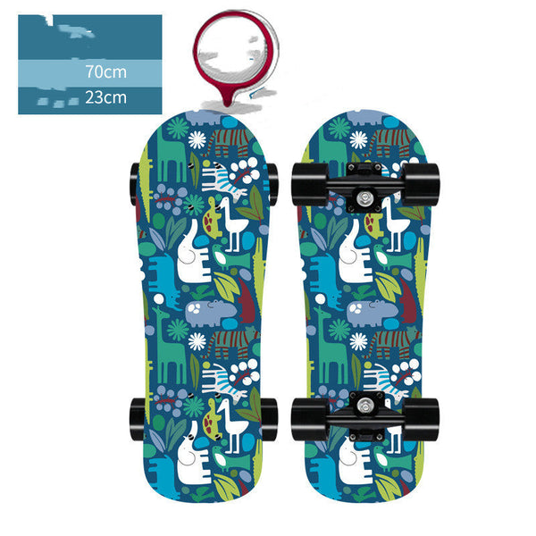 Mipgs Pet Dog Cat Skateboard Big Head Board Brush Street Wheel Dog Toys