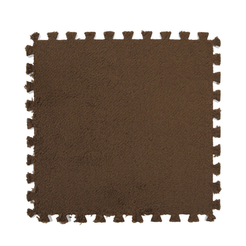 Splicing Mat Chocolate 30X30cm 24Pcs Modern Foam Floor Non Slip Rugs Door Mats & Floor Mats