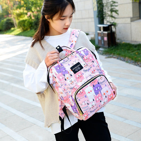 Cute Colourful Multifunctional Backpack Nappy Bag Nappy Bags