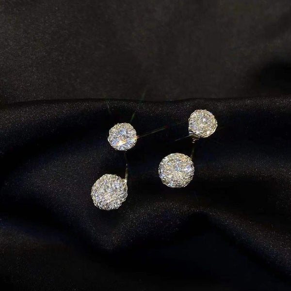 Veile Studios Super Full Inlaid Zircon Mesh Fashionable Temperament For Women Earrings