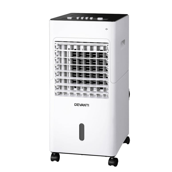 Devanti Evaporative Air Cooler Conditioner Portable 6L Cooling Fan Humidifier Humidifiers