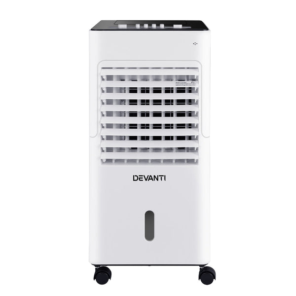 Devanti Evaporative Air Cooler Conditioner Portable 6L Cooling Fan Humidifier Humidifiers